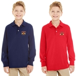 AD102<br>Youth Long Sleeve Polo Shirt